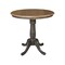 International Concepts Round 36 in Rd Ped Gathering Ht Table, 2 Emily Counter Ht Stools, Hickory/Coal, 36 in W, 36 in L K45-36RT-6B-S6172-2 - alternate 2
